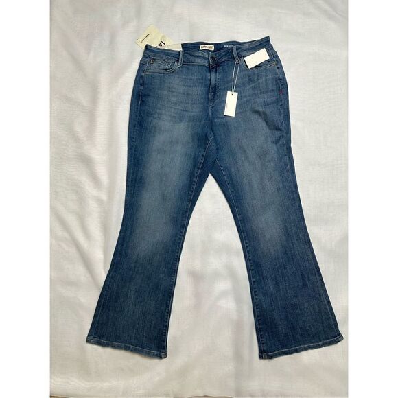 Warp+Weft Women’s PDX Bootcut Blue Jeans Size 14 Plus - Picture 1 of 11